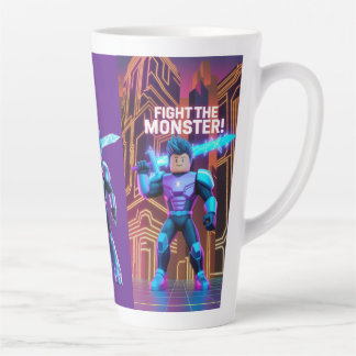 Caneca De Café Latte Fight the monster  latte mug
