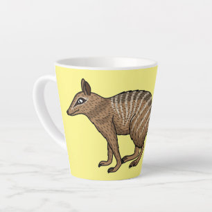 Caneca De Café Latte Figura de desenho animado feliz e bonito