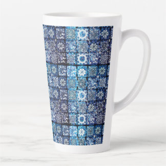 Caneca De Café Latte Filtro Sparkle vitoriano azul