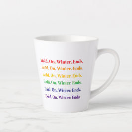 Caneca De Café Latte Fim de inverno