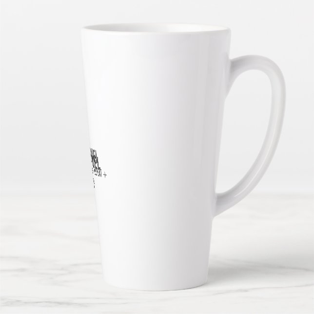 Caneca De Café Latte Fim do Mundo (Direita)