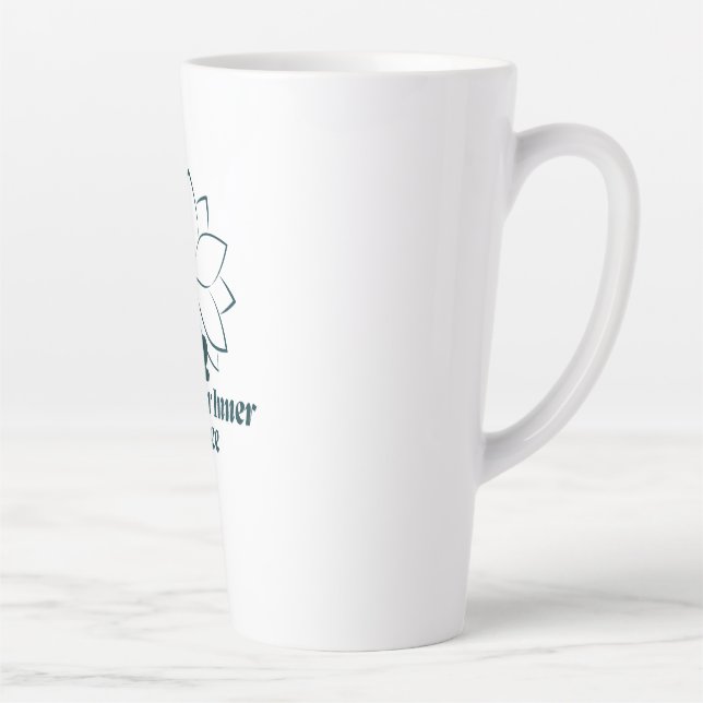 Caneca De Café Latte Find Your Inner Peace Yoga Quote (Direita)