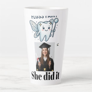 Caneca De Café Latte Fio Dental Personalizado de Formatura de Higienist