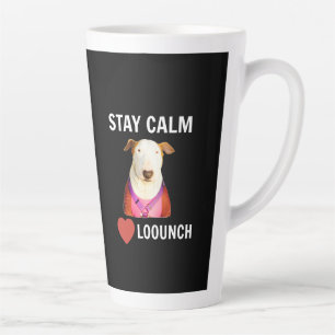Caneca De Café Latte FIQUE CALMO - AMOR LOOUNCH, Latte Mug