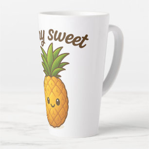 Caneca De Café Latte Fique doce - Abacaxi bonito