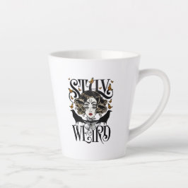 Caneca De Café Latte Fique Estranho