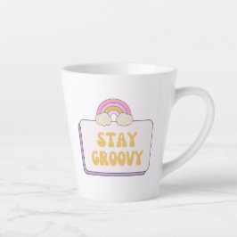 Caneca De Café Latte Fique Groovy