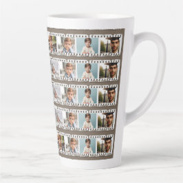Caneca De Café Latte Fita Negativa De Filme Da Família De 16 Fotos, Pas