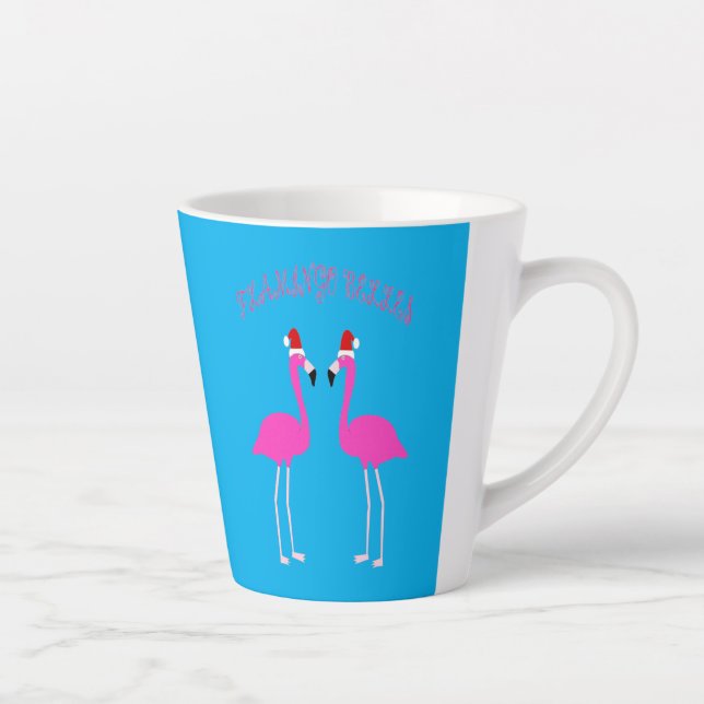 Caneca De Café Latte Flamingos Flamingo Belles (Direita)