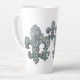 Caneca De Café Latte Fleur de lis Scater Mug