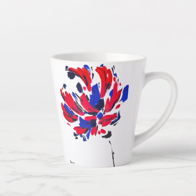 Caneca De Café Latte Fleur éclatée (Direita)