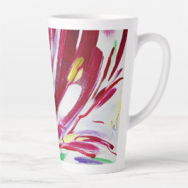 Caneca De Café Latte Fleur montante