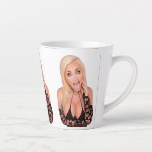 Caneca De Café Latte Flirty loira Thunder_Cove
