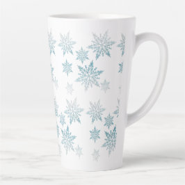 Caneca De Café Latte Flocos de neve polar de gelo