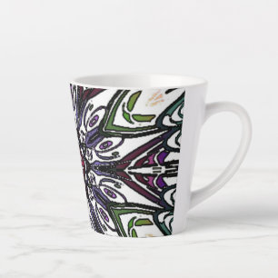 Caneca De Café Latte flor alucinógena
