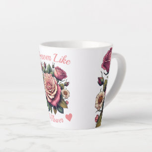 Caneca De Café Latte Flor de inspiração