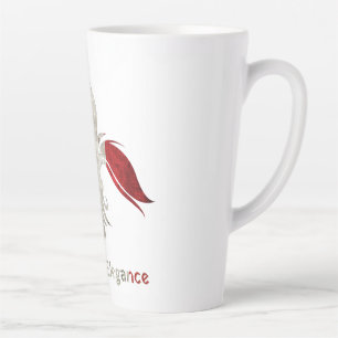 Caneca De Café Latte Flor-de-Lis