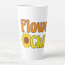 Caneca De Café Latte Flor Menino Cute Hippie Girassol 70