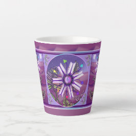Caneca De Café Latte Flor no deserto