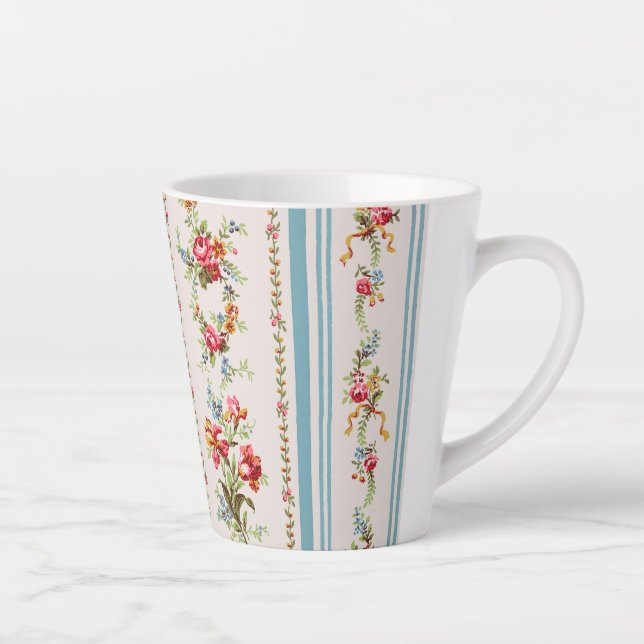 Caneca De Café Latte Floral doce 40 (Direita)