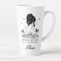 Floral Minimalista Moderna Dia das Mães Nome Perso
