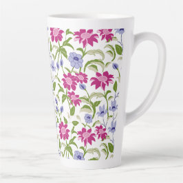 Caneca De Café Latte Flores de primavera