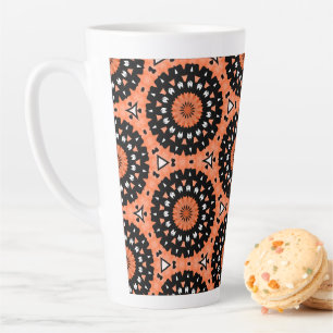 Caneca De Café Latte Flores do outono