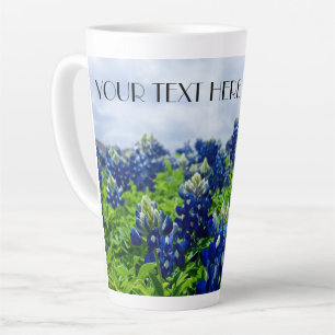 Caneca De Café Latte Flores do Texas Bluebonnets Lupine