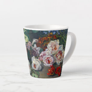 Caneca De Café Latte Flores Monet Spring