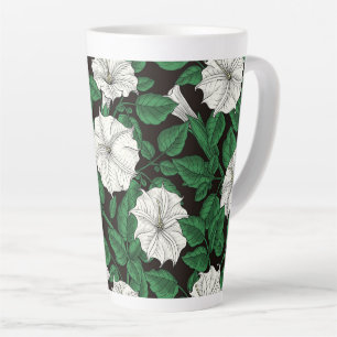 Caneca De Café Latte Flores solares 2