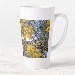 Caneca De Café Latte Florescer da natureza