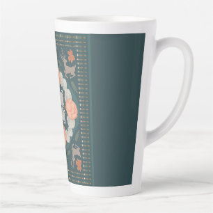 Caneca De Café Latte Floresta Encantada