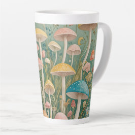 Caneca De Café Latte Floresta Encantada