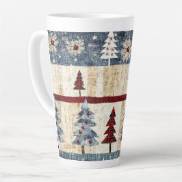 Caneca De Café Latte Floresta gelada