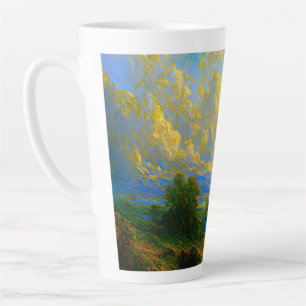 Caneca De Café Latte Floresta Mística