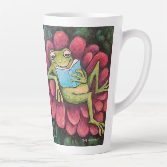 Caneca De Café Latte Flower Recliner latte mug (Direita)