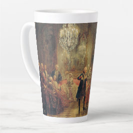 Caneca De Café Latte Flute Concert-Adolph Menzel