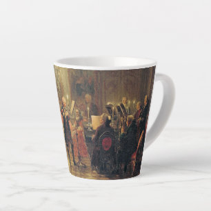 Caneca De Café Latte Flute Concert-Adolph Menzel Small
