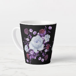 CANECA DE CAFÉ LATTE FLUXAS DE LÍNGUA,ANTECEDENTES NEGROS