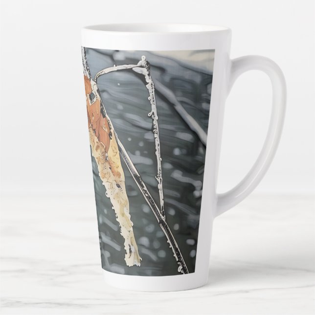 Caneca De Café Latte Fluxo de inverno (Direita)