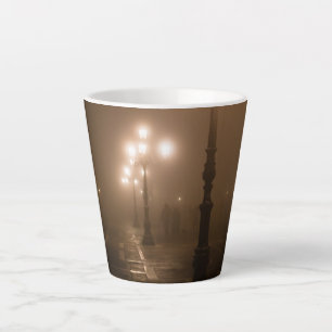 Caneca De Café Latte Foggy Piazza San Marco, Veneza