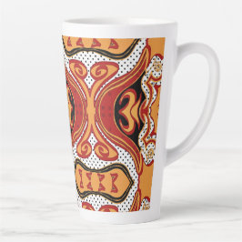 Caneca De Café Latte Fogo