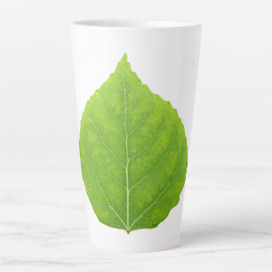 Caneca De Café Latte Folha Verde Aspen #11