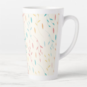 Caneca De Café Latte folhas de árvores