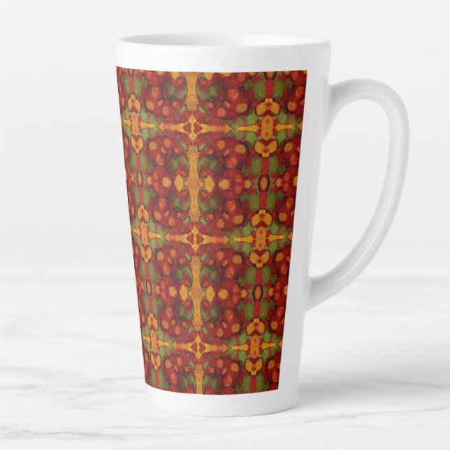 Caneca De Café Latte Folhas de outono (Direita)