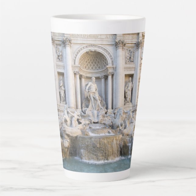 Caneca De Café Latte Fonte da Trevi (Frente)