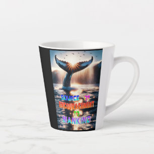 Caneca De Café Latte Fonte De Incentivo À Humanidade