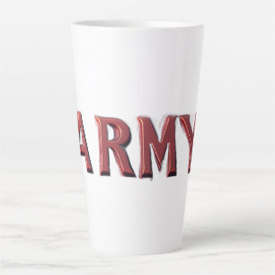 Caneca De Café Latte Força de Elite da Linha de Frente