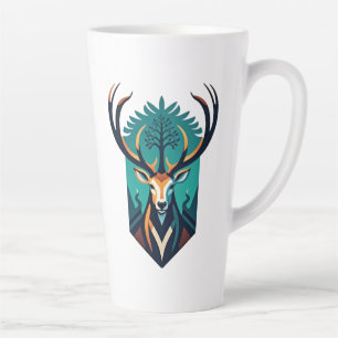 Caneca De Café Latte Forest Guardian - O Espírito do Stag