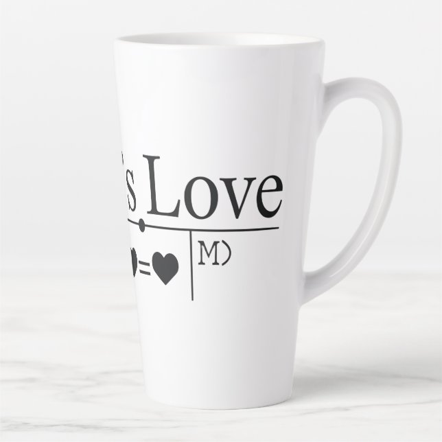 Caneca De Café Latte Fórmula 02 do Amor da Mãe (Direita)